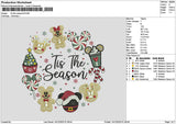Seasontext 1412 Embroidery File 6 sizes