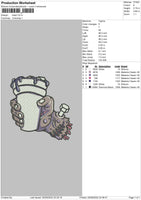 Toast Embroidery File 5 sizes