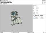 Tokyo Ghoul V2 Embroidery File 4 size