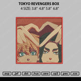 Tokyo Revengers Box Embroidery File 4 size