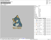 Tom n Jerry Embroidery File 6 size