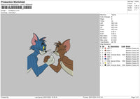 Tomjerry0501 Embroidery File 6 sizes