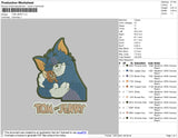 Tom n Jerry Embroidery File 6 size