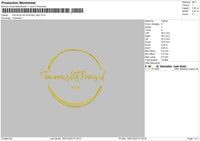 Tomorrow text Embroidery File 6 sizes