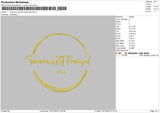 Tomorrow text Embroidery File 6 sizes