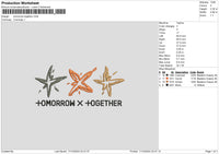 Tomorrow Text Embroidery File 6 sizes