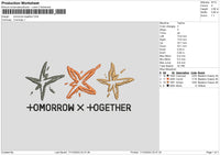 Tomorrow Text Embroidery File 6 sizes