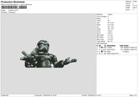 Robot1303 Embroidery File 6 sizes