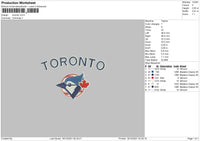 Toronto 003 Embroidery File 8 size