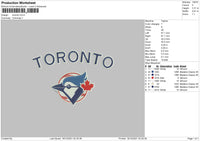 Toronto 003 Embroidery File 8 size