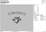 Toronto 003 Embroidery File 8 size