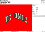 Toronto Text V2 Embroidery File 6 sizes