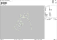 Totoro Embroidery File 4 size