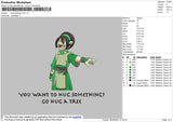 Toph Beifong Embroidery File 4 size