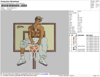 Tupac Basket Embroidery File 4 size