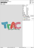 Tractext Embroidery File 6 sizes