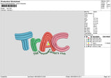 Tractext Embroidery File 6 sizes
