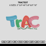Tractext Embroidery File 6 sizes