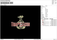 Trapseason Embroidery File 6 sizes