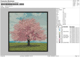 Tree Square Embroidery File 6 sizes