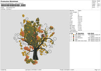 Treepaint Embroidery File 6 sizes