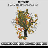 Treepaint Embroidery File 6 sizes