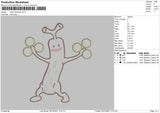 Trees Character Embroidery File 4 size