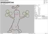 Trees Character Embroidery File 4 size