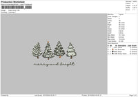 Trees1910 Embroidery File 6 sizes