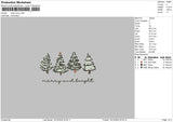 Trees1910 Embroidery File 6 sizes