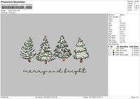 Trees1910 Embroidery File 6 sizes