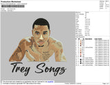 Trey Song Embroidery File 4 size