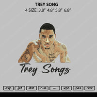 Trey Song Embroidery File 4 size