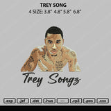 Trey Song Embroidery File 4 size