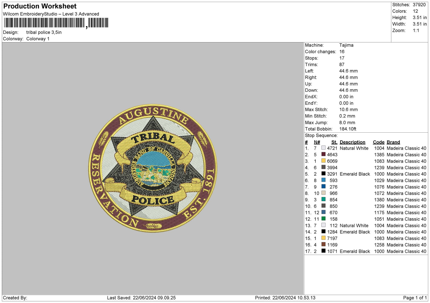 Tribalcircle Embroidery File 6 sizes