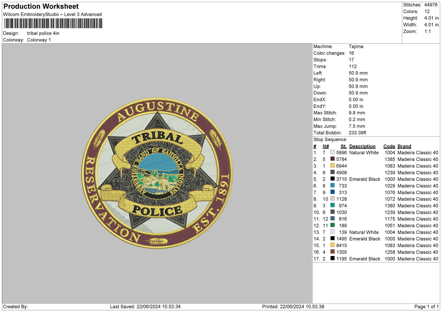 Tribalcircle Embroidery File 6 sizes