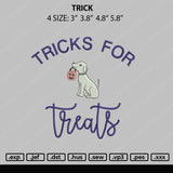 Trick Embroidery File 4 size