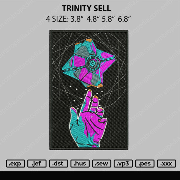 Trinity Sell Embroidery File 4 size