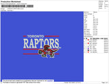 Toronto Raptors Embroidery File 9 size