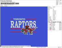 Toronto Raptors Embroidery File 9 size