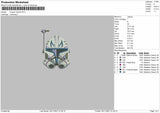 Trooper Helmet Embroidery File 4 size