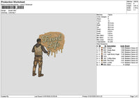 Troweltext Embroidery File 6 sizes