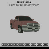 Truck 1612a Embroidery File 6 sizes