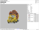 Truck Embroidery File 4 size