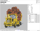 Truck Embroidery File 4 size