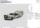 Truck 2805 Embroidery File 6 sizes