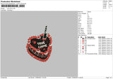 Crimecake Embroidery File 6 sizes