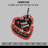 Crimecake Embroidery File 6 sizes