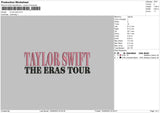 Ts Tour Text Embroidery File 6 sizes