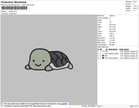 Turtle Embroidery File 4 size